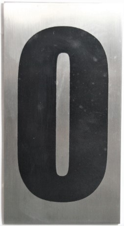 SEÑALETICA NÚMERO 0 RECTÁNGULO (Venta hasta agotar stock)