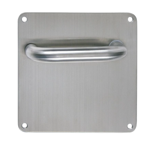 PLACA LISA 15 X 15 CON MANILLA 810 INOX 304 SIMPLE PASO IZQUIERDA