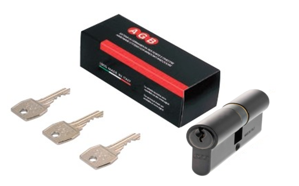 CILINDRO SERIE 600 SEGURIDAD ALTA (ITALIA) 70MM BLACK MATT