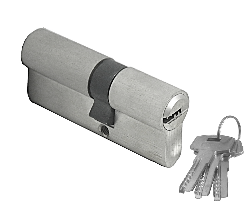 CILINDRO MULTIPUNTO G SEGURIDAD MEDIA (ASIA) 70MM NIQUEL SATINADO