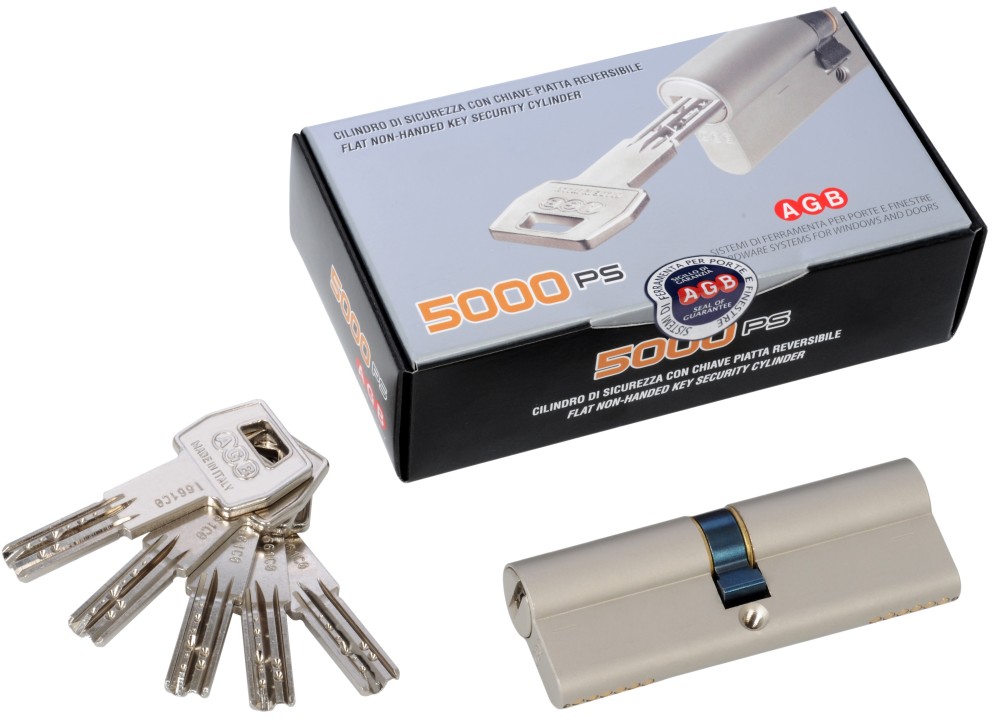CILINDRO MULTIPUNTO 5000 PS ALTA SEGURIDAD (ITALIA) 66MM NIQUEL MATE